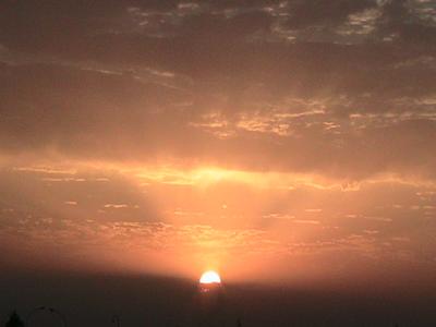 Sunset in Al Asad, Iraq