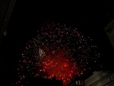 Fireworks over Taksin Bridge
