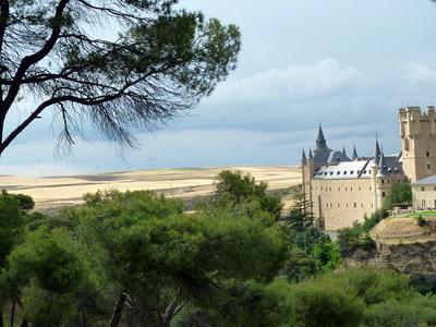 Beyond the Alcazar - wheatfields in the Castilian sunshine