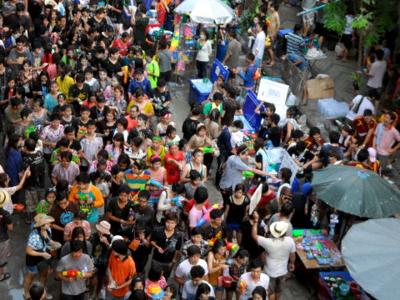 Spraying and splashing along the way